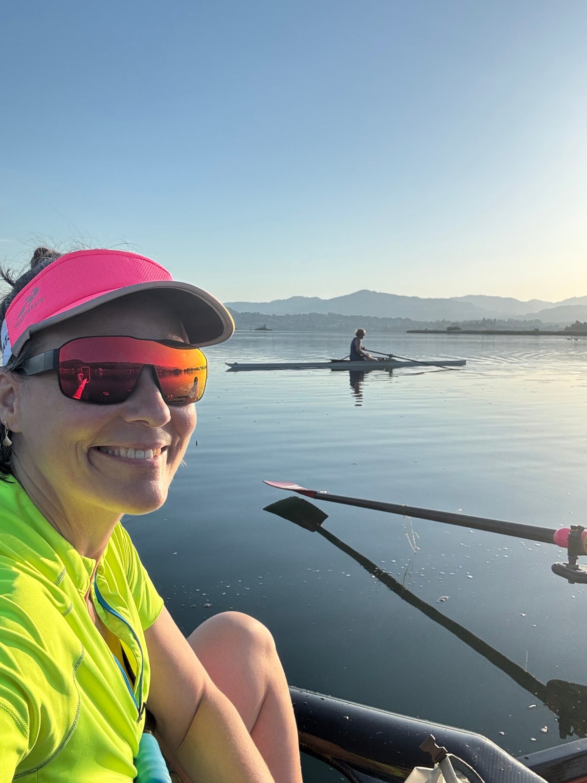 Mirella Capin beim Rudern auf dem Zürichsee